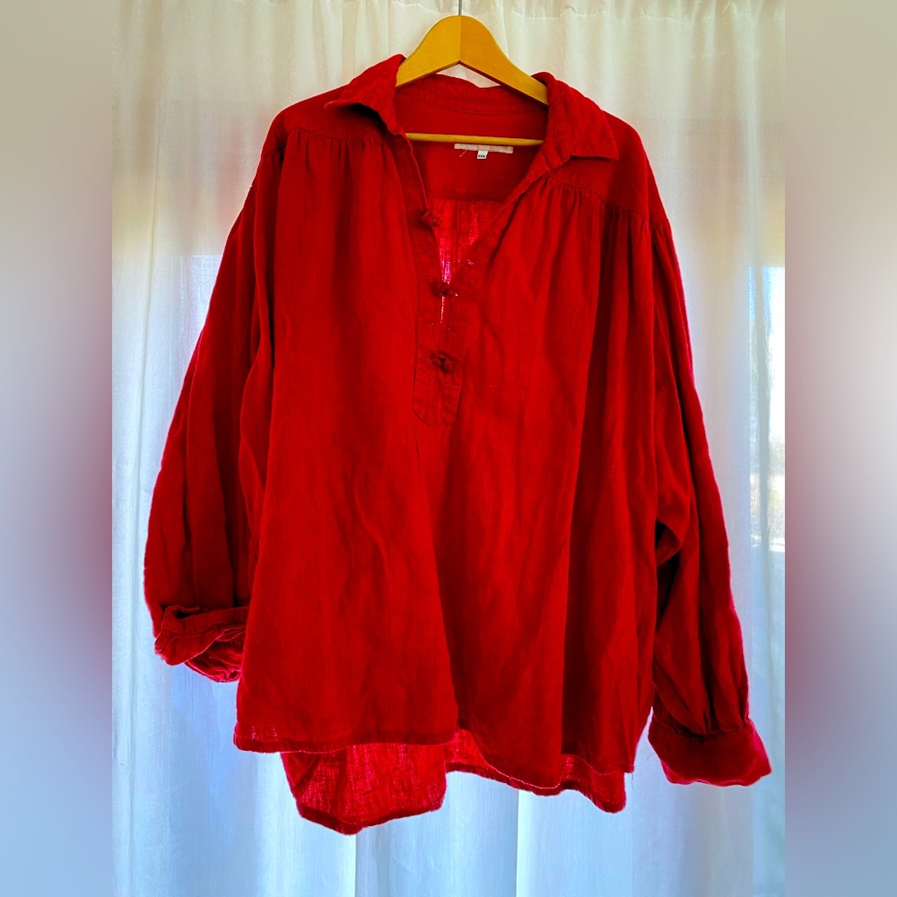 Linen Tunic Blouse
